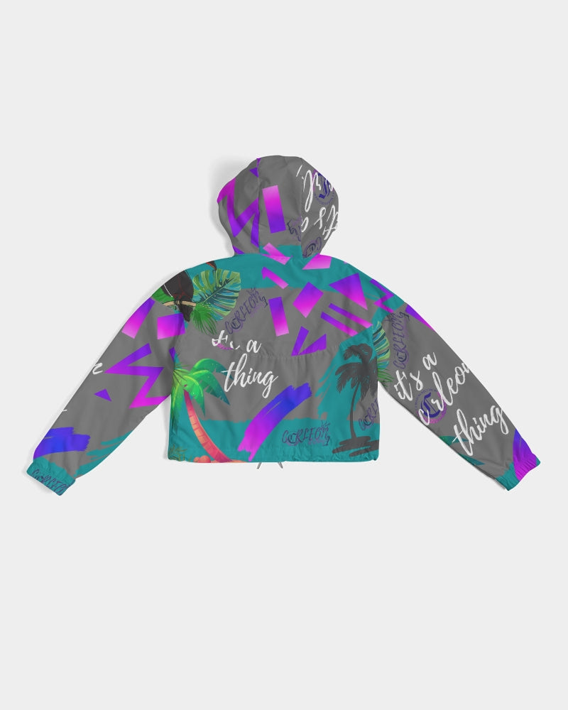Wild Women's Cropped Windbreaker
