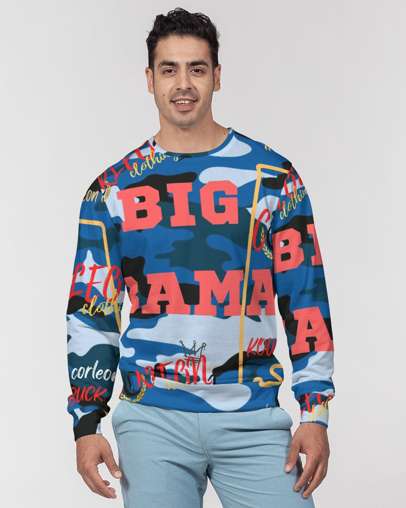 BIG BAMA (3) Men's Classic French Terry Crewneck Pullover