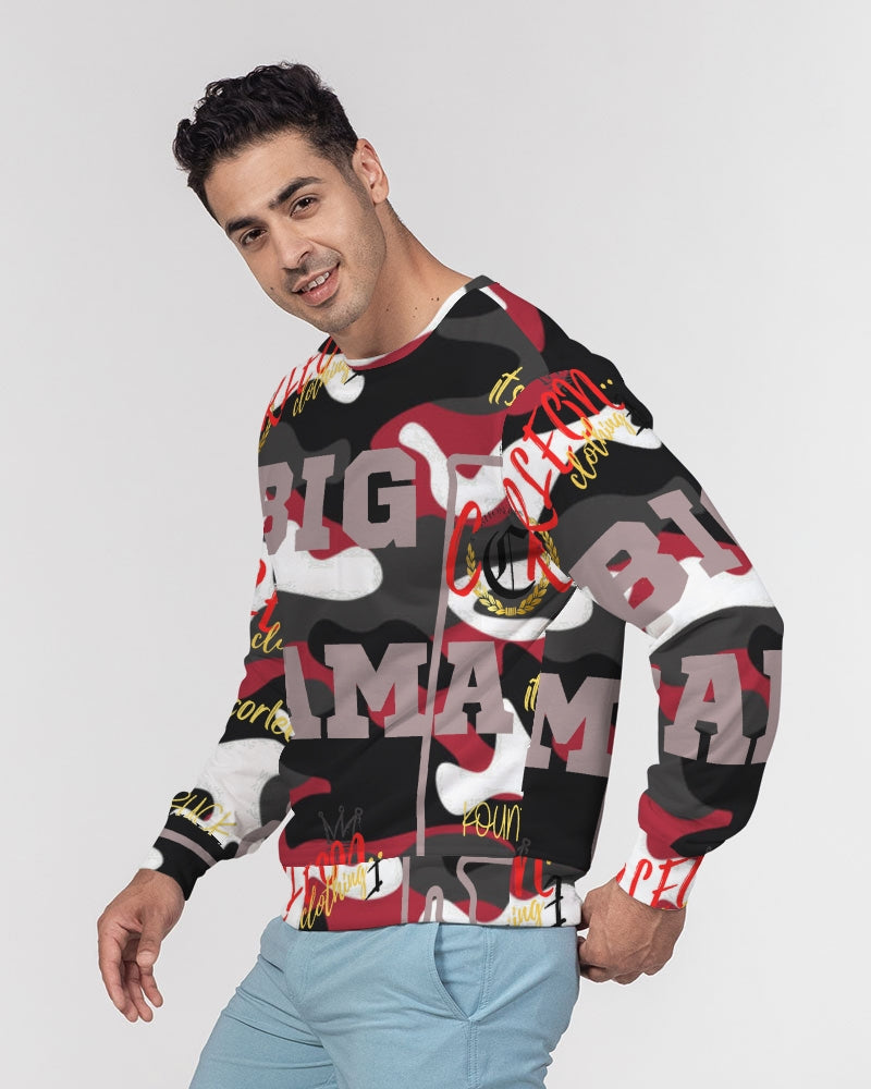 BIG BAMA (1) Men's Classic French Terry Crewneck Pullover