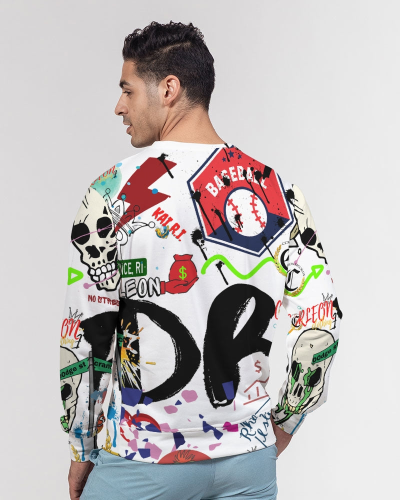 DRIP VIBES (1) Men's Classic French Terry Crewneck Pullover