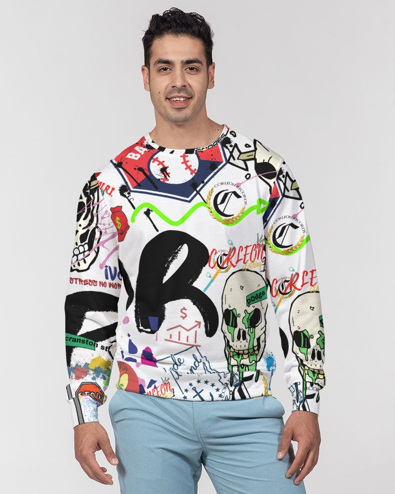 DRIP VIBES (1) Men's Classic French Terry Crewneck Pullover