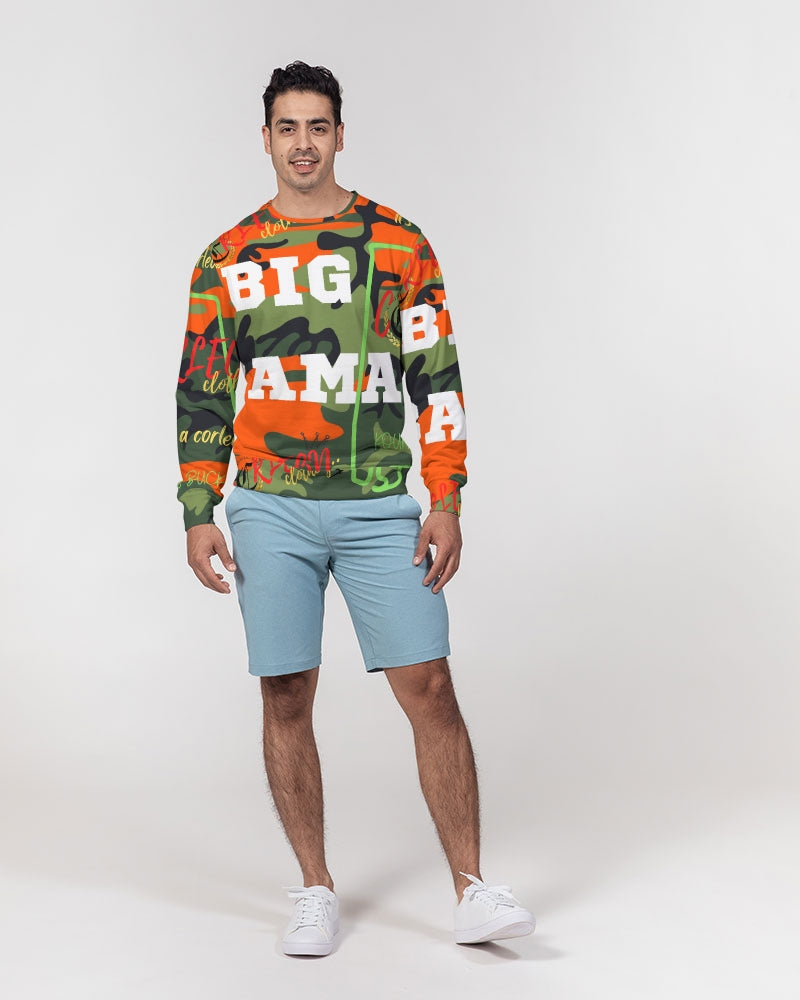 BIG BAMA (2) Men's Classic French Terry Crewneck Pullover
