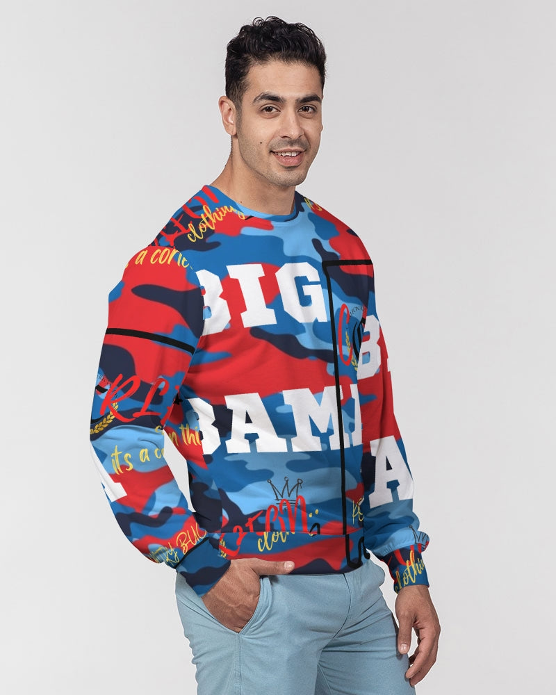 BIG BAMA Men's Classic French Terry Crewneck Pullover