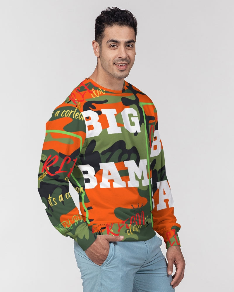 BIG BAMA (2) Men's Classic French Terry Crewneck Pullover