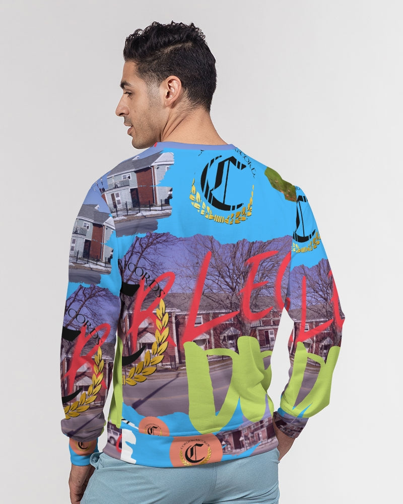 C RLEON (11) Men's Classic French Terry Crewneck Pullover
