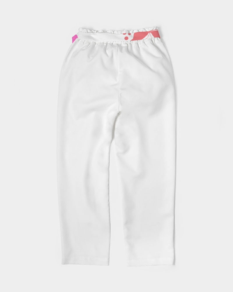 WHITE TEE (3) Women's Belted Tapered Pants