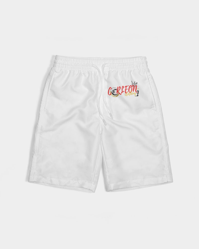 WHITE TEE (3) Boys Swim Trunk