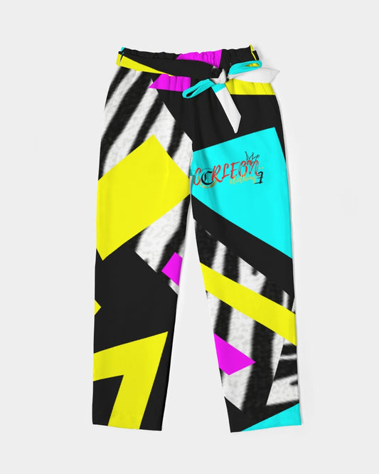 SUMMER VIBES (1) Women's Belted Tapered Pants