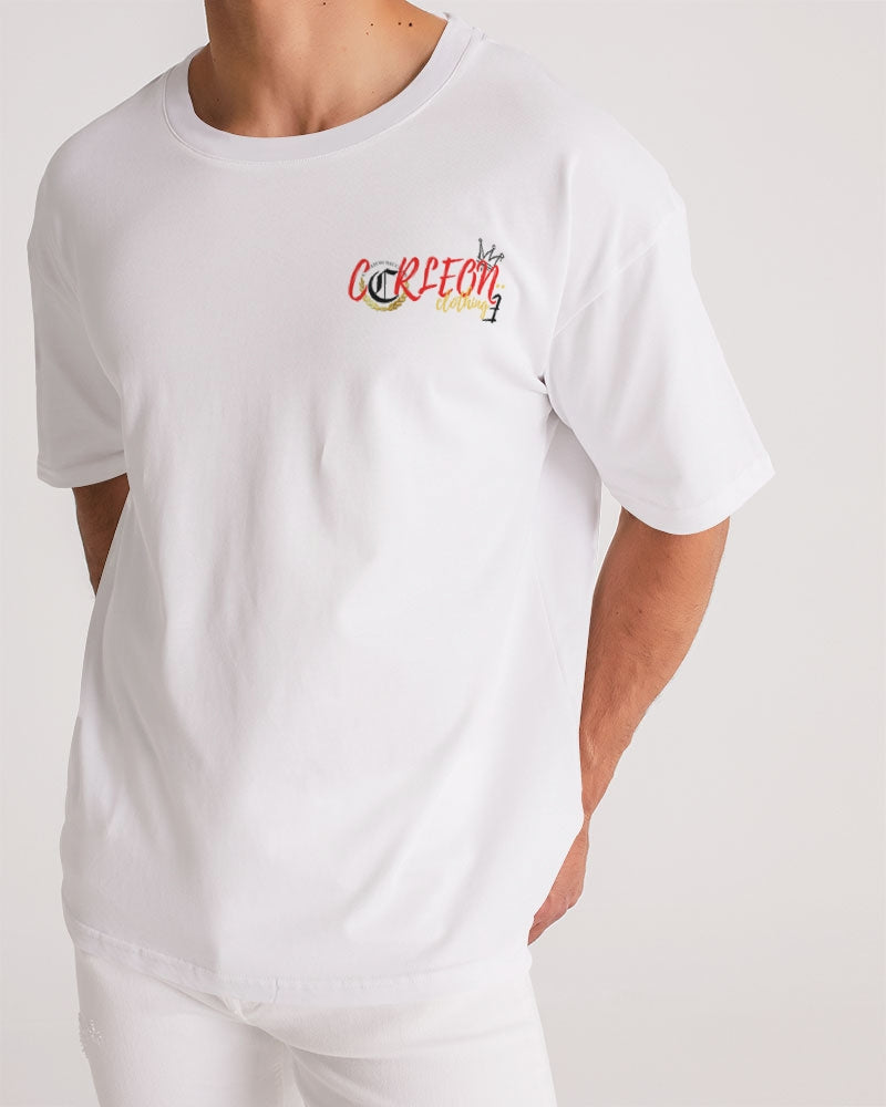 WHITE TEE (3) Men's Premium Heavyweight Tee