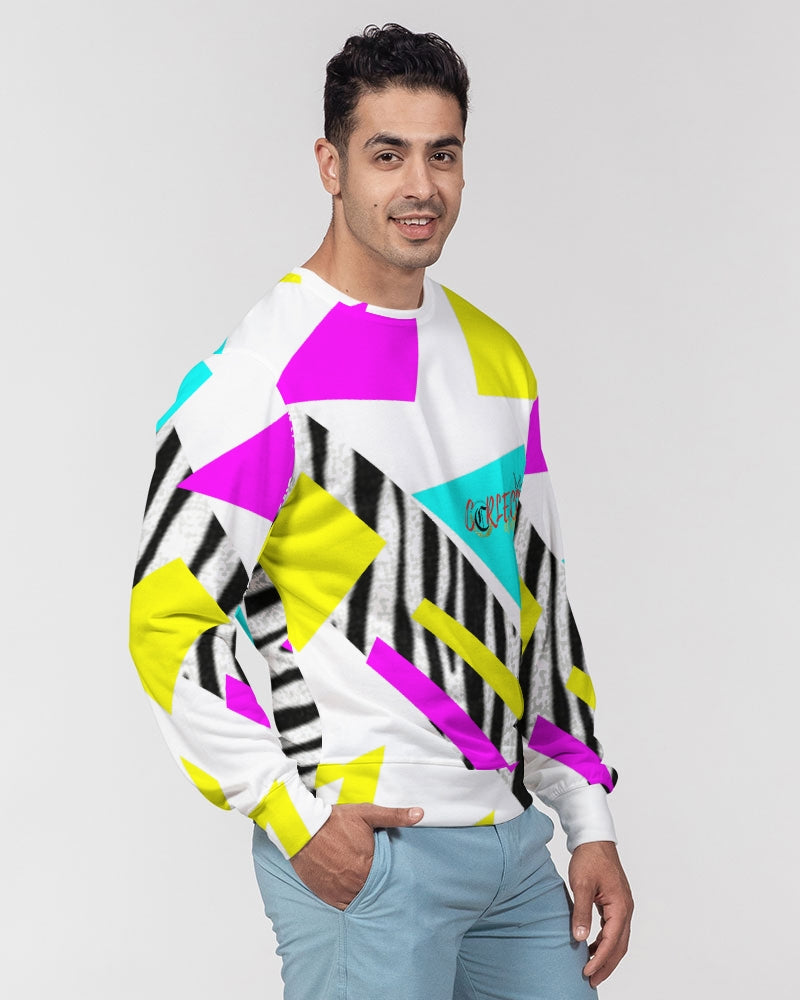 SUMMER VIBES Men's Classic French Terry Crewneck Pullover