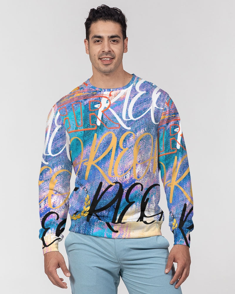 C RLEON (1) Men's Classic French Terry Crewneck Pullover