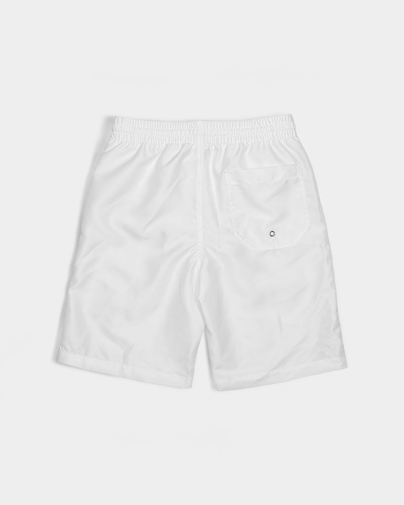 WHITE TEE (3) Boys Swim Trunk