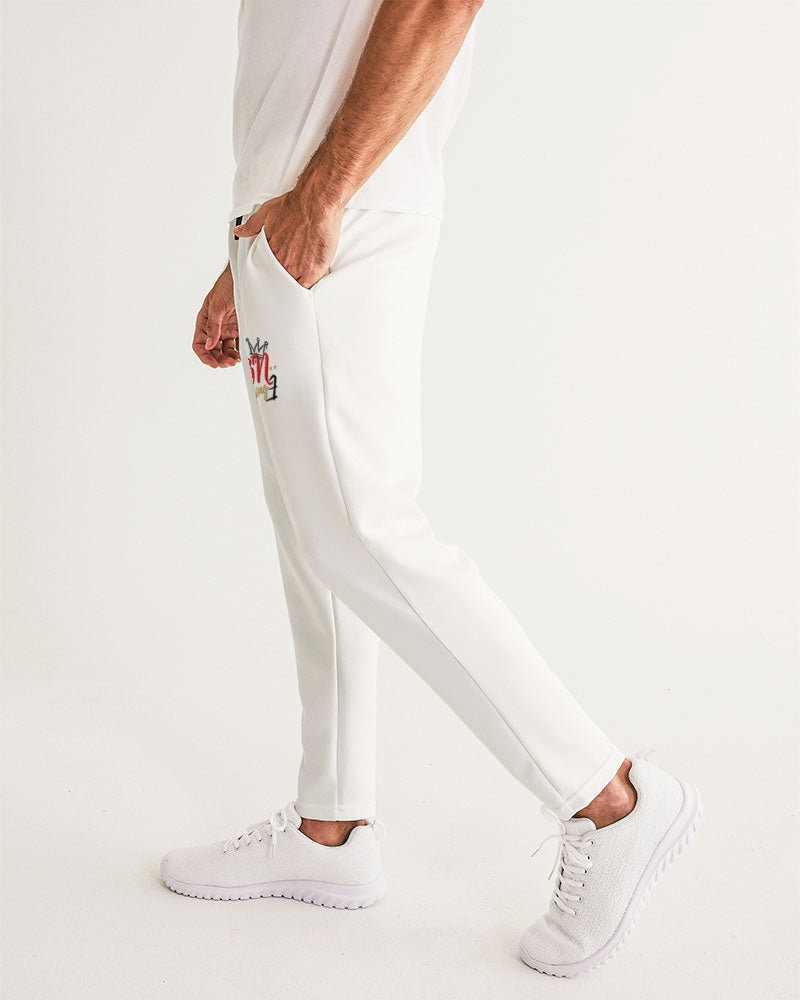 WHITE TEE (3) Men's Joggers