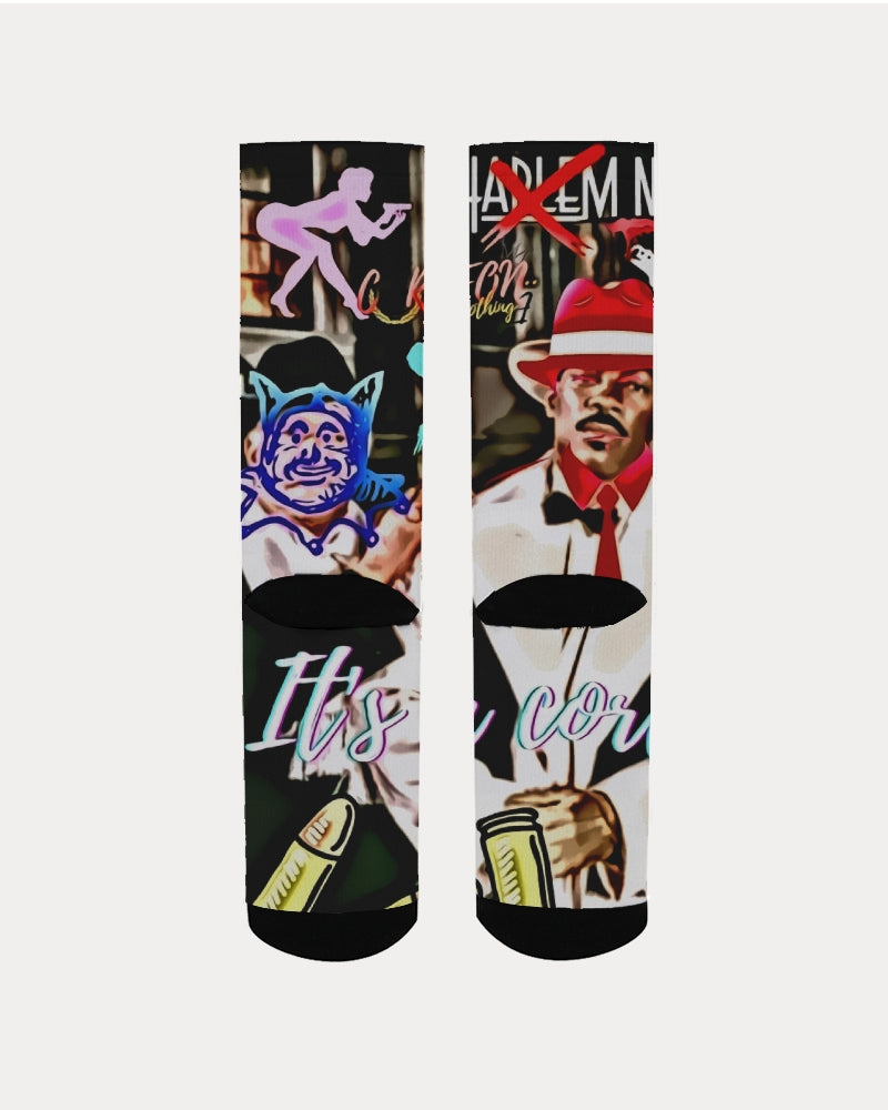 harlem nights  cartoon Men's Socks