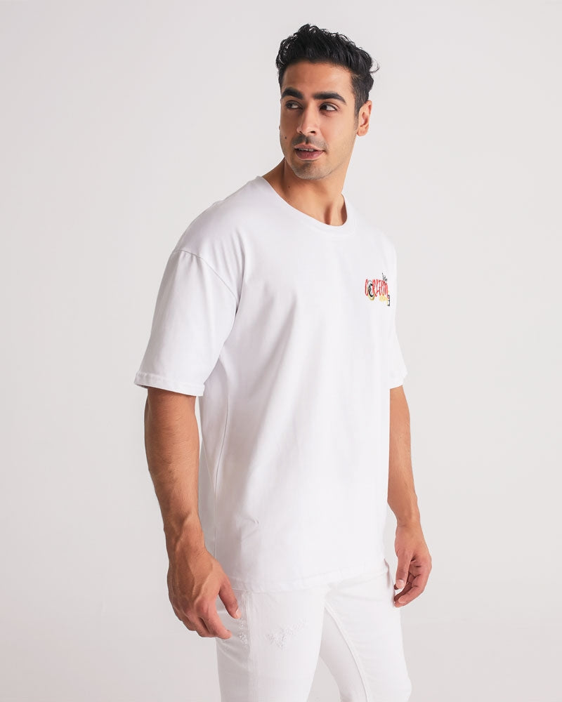 WHITE TEE (3) Men's Premium Heavyweight Tee