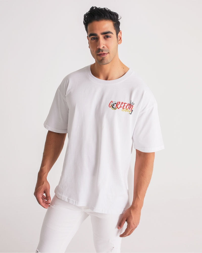 WHITE TEE (3) Men's Premium Heavyweight Tee