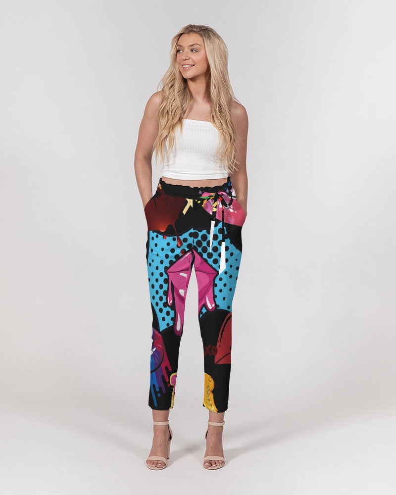 Untitled design (3) Women's Belted Tapered Pants