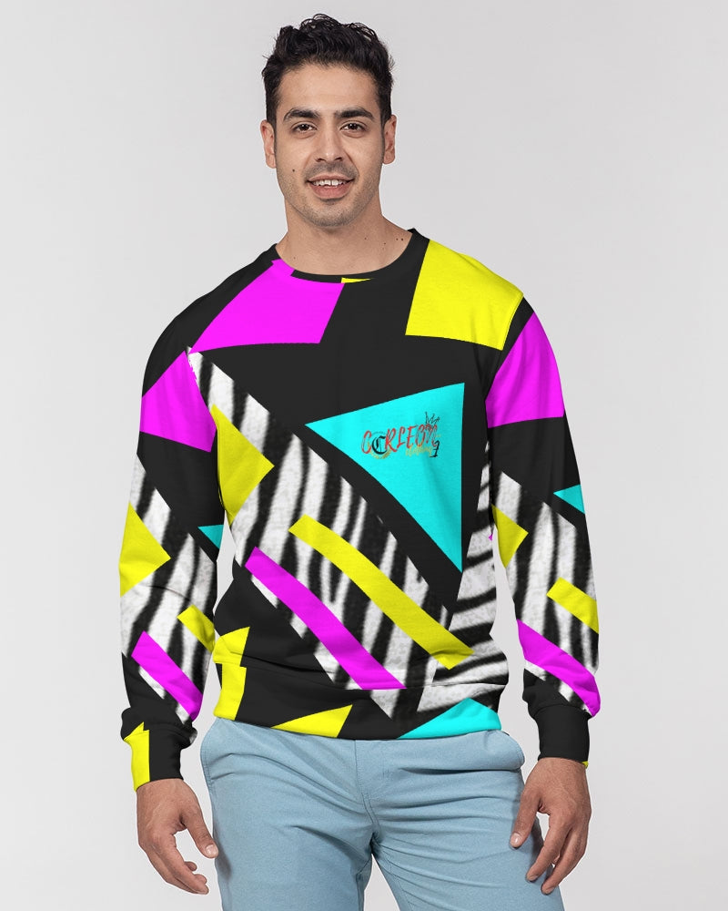 SUMMER VIBES (1) Men's Classic French Terry Crewneck Pullover