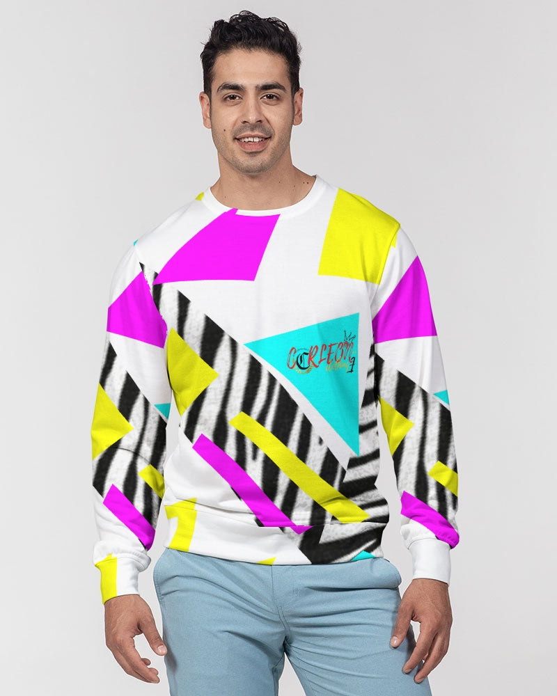 SUMMER VIBES Men's Classic French Terry Crewneck Pullover