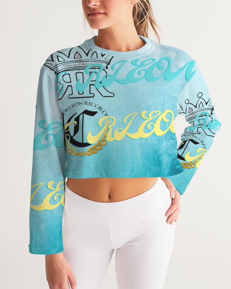 C RLEON Women's Cropped Sweatshirt