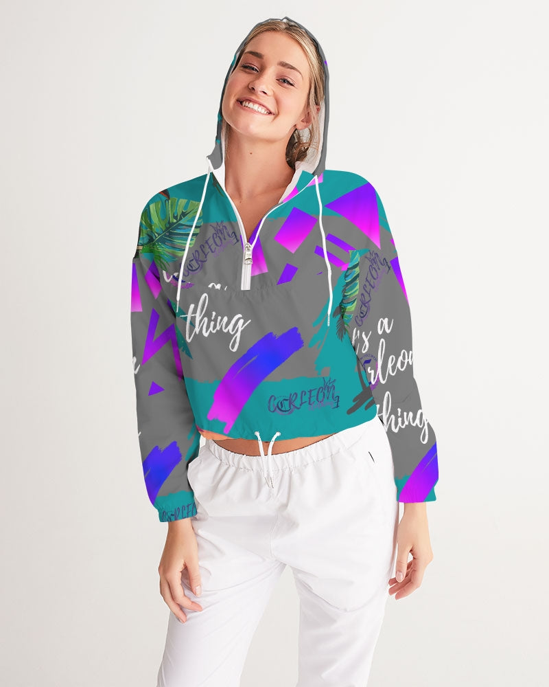 Wild Women's Cropped Windbreaker