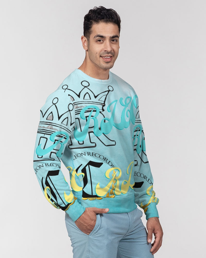 C RLEON Men's Classic French Terry Crewneck Pullover