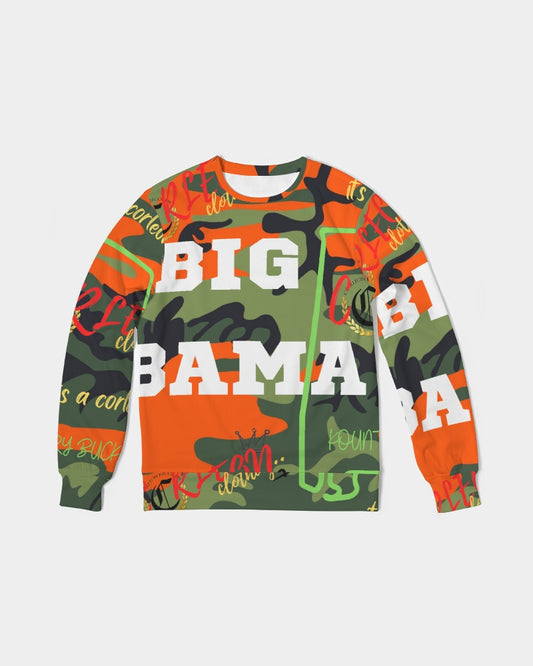 BIG BAMA (2) Men's Classic French Terry Crewneck Pullover