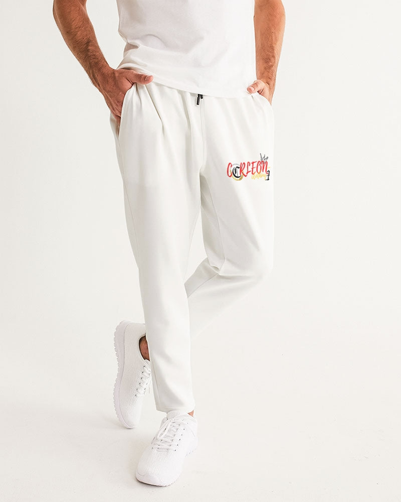 WHITE TEE (3) Men's Joggers