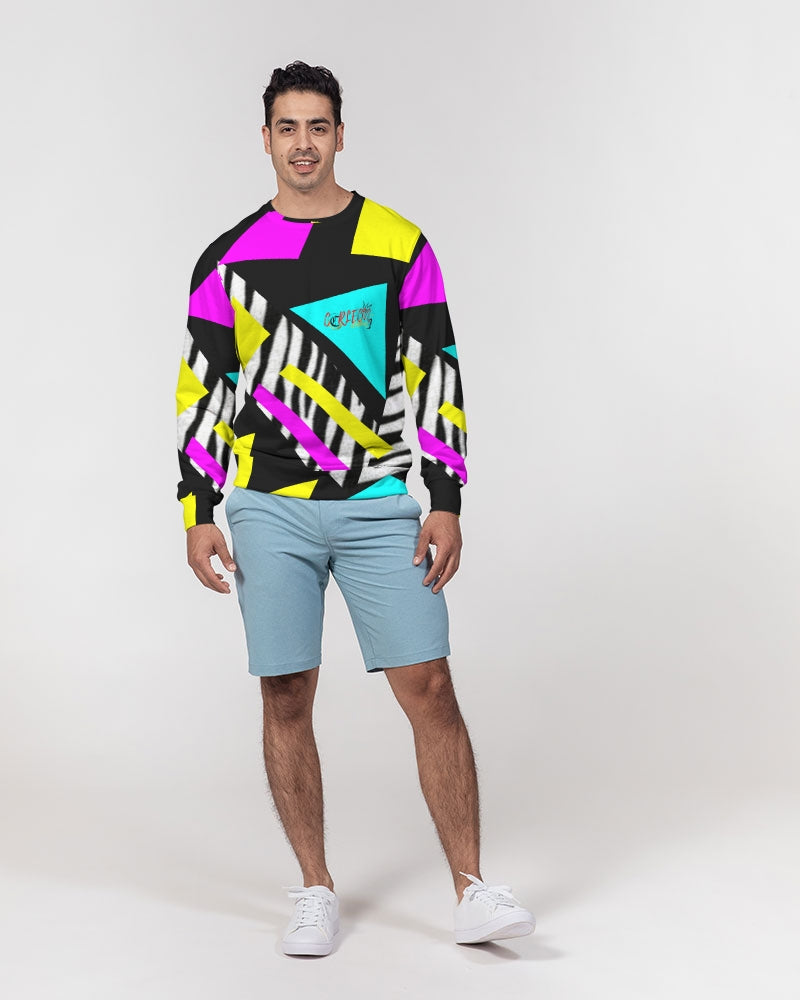 SUMMER VIBES (1) Men's Classic French Terry Crewneck Pullover