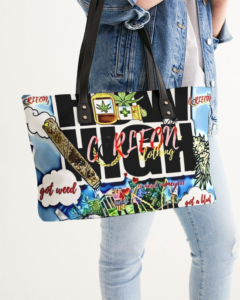 got weed how high cartoon Stylish Tote