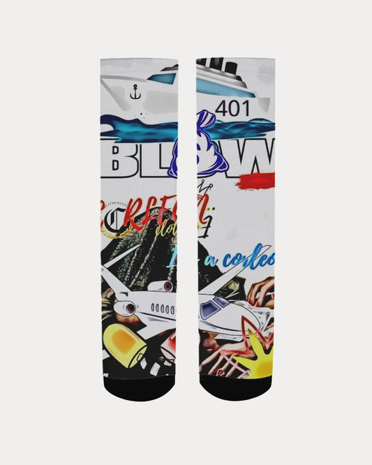 blow cartoon Men's Socks