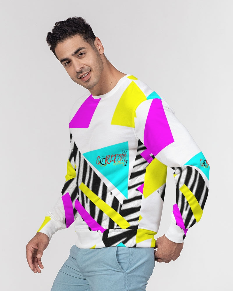 SUMMER VIBES Men's Classic French Terry Crewneck Pullover