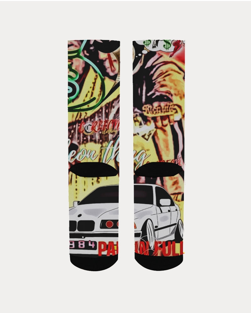 paid in full  cartoon Men's Socks