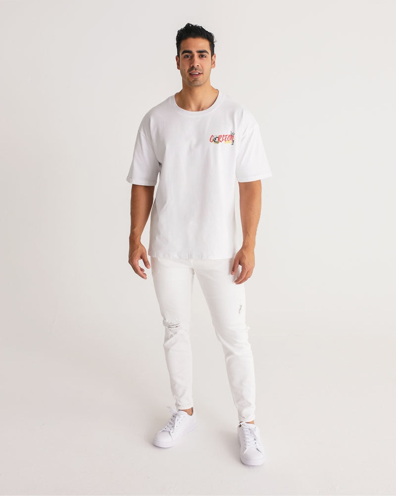 WHITE TEE (3) Men's Premium Heavyweight Tee