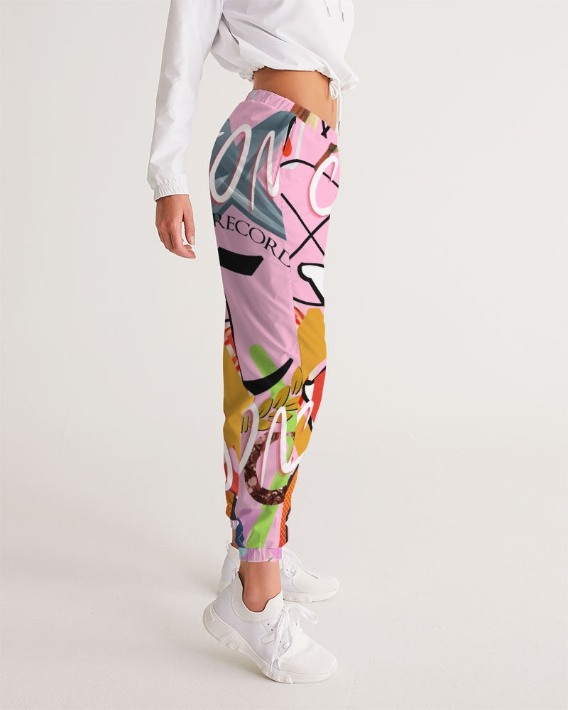 PINK_ WHITE Women's Track Pants